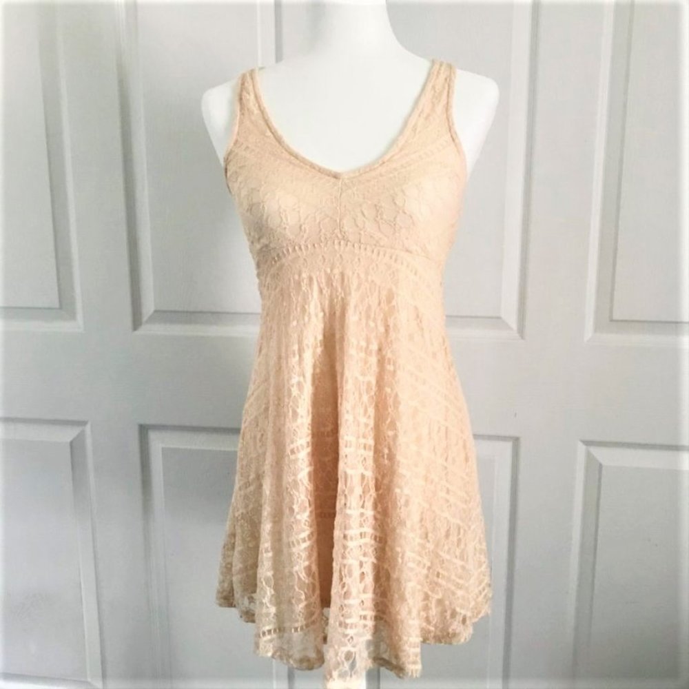 ❌SOLD❌ F21 Womens Pink Laced Causal Mini Dress